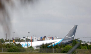 LIVE NOW: Amazon Prime Jet Overruns Runway at Miami Airport