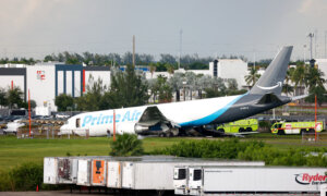 LIVE NOW: Amazon Prime Jet Overruns Runway at Miami Airport