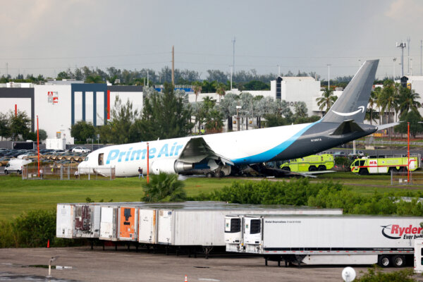 Amazon Prime Jet Overruns Runway at Miami Airport