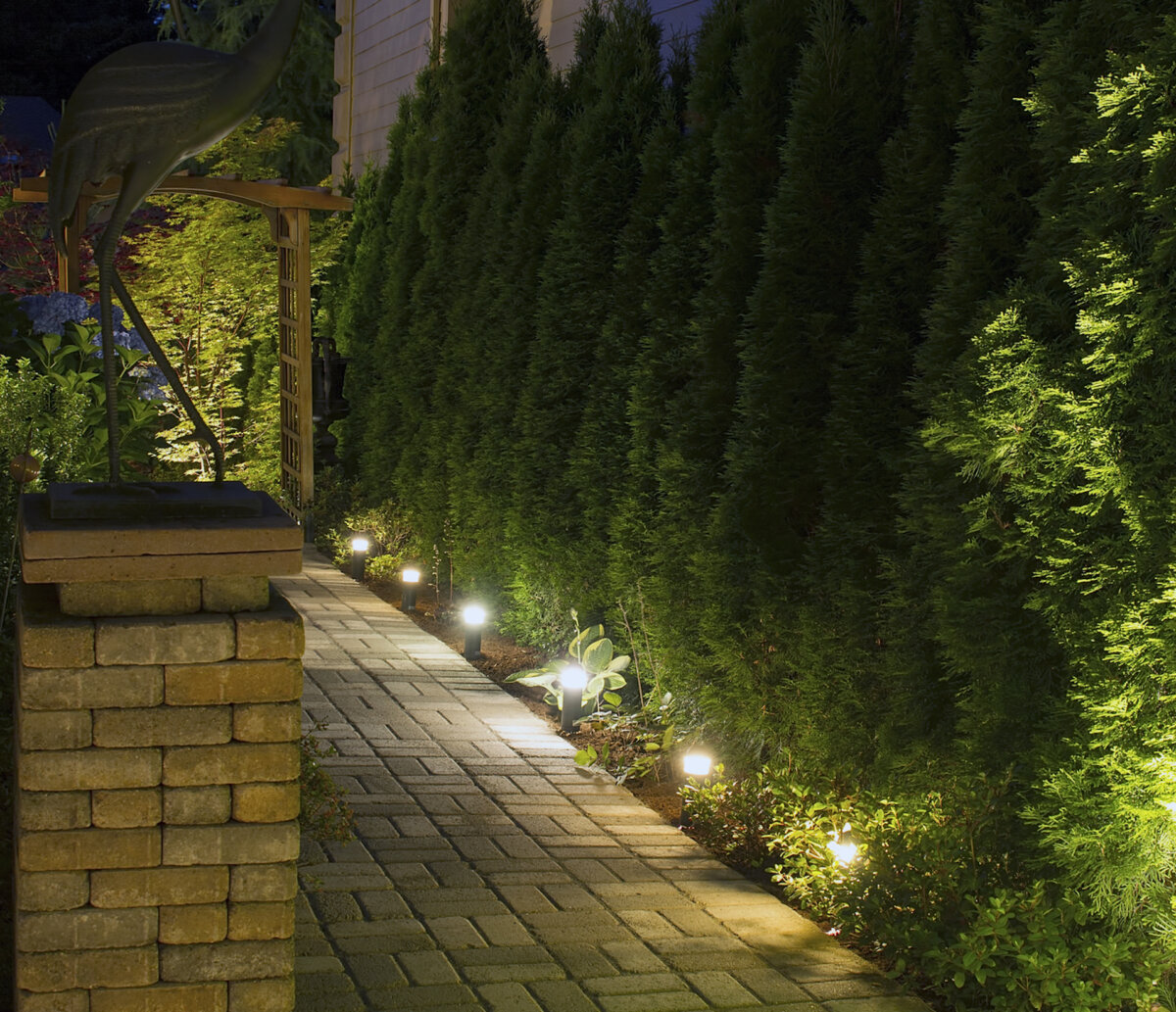 Low-voltage exterior lighting systems are available in many styles and sizes. (Dreamstime/TCA)