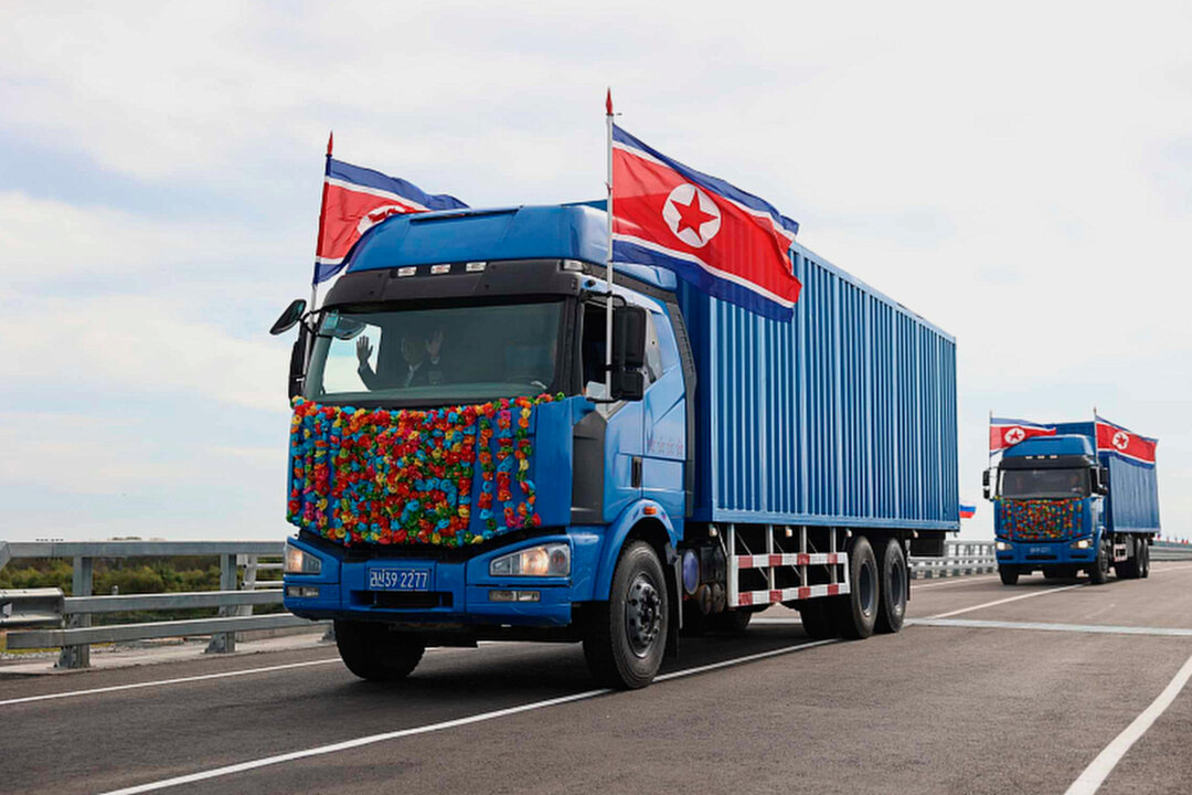 Russia and North Korea Open First Road Bridge Across Border