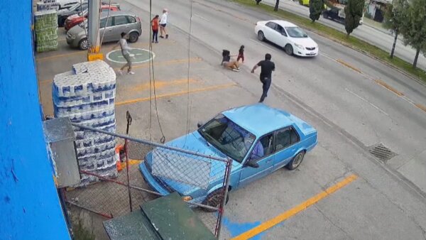 Man Rushes to Save Child Running Into Traffic