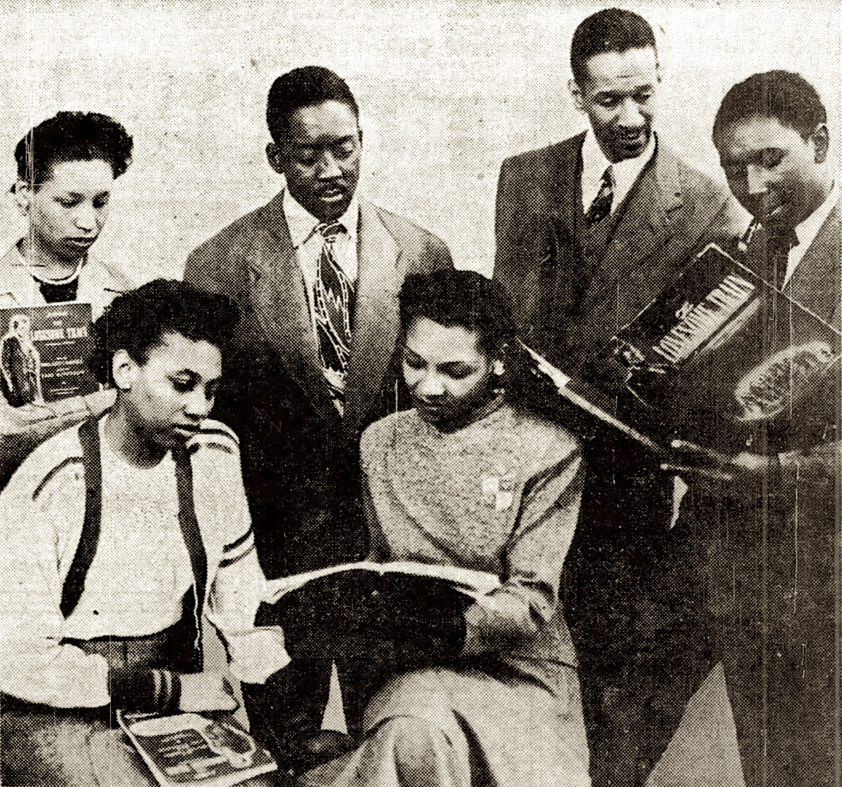 Leontyne Price (bottom left) rehearses at State College of 
Education and Industrial Arts. (Public Domain)