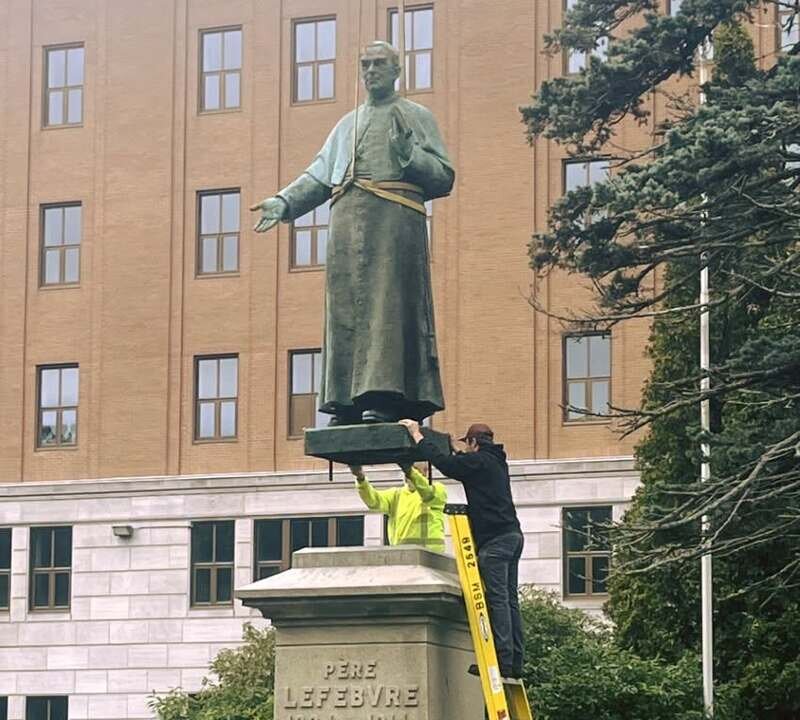 Century-Old Statue Honouring French Priest in New Brunswick Repaired After Vandalism