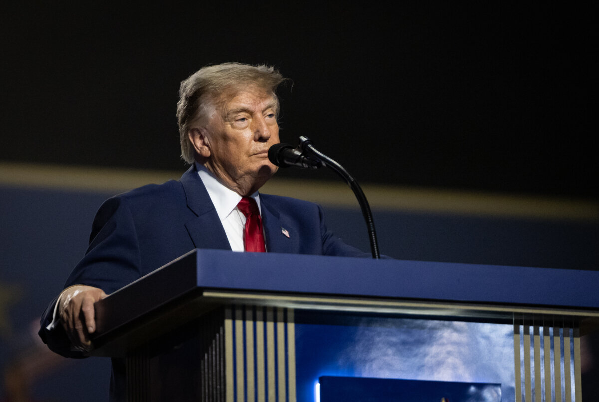 President Donald Trump in Dallas on Sept. 10, 2026. (John Fredricks/The Epoch Times)