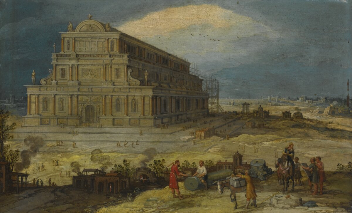 "The Building of the Temple of Artemis at Ephesus," 1550, by Hendrik van Cleve III. (Public Domain)