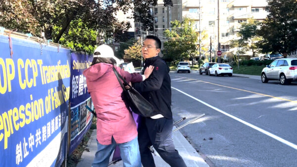 ‘I’ll Shoot You Dead’: Falun Gong Practitioner Attacked Outside Chinese Consulate in Toronto