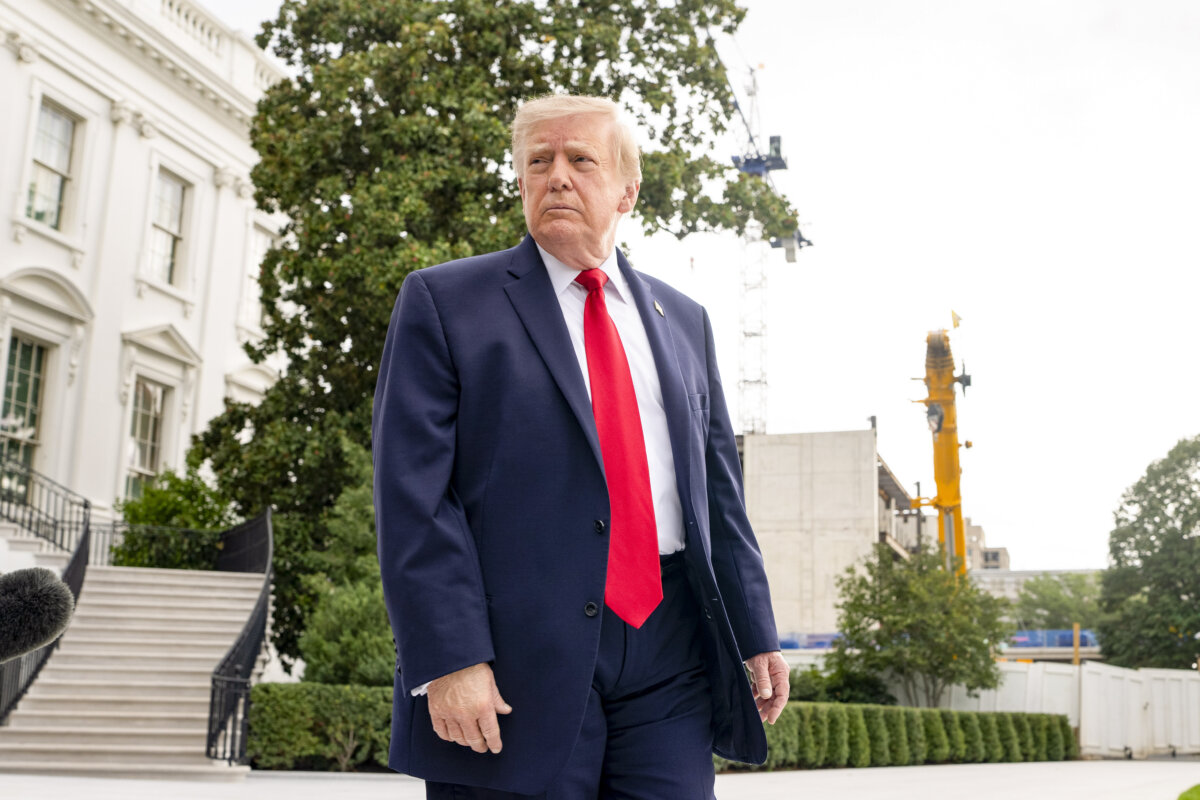 President Donald Trump at the White House in Washington, on Sept. 26, 2026. (Aaron Schwartz/Getty Images)
