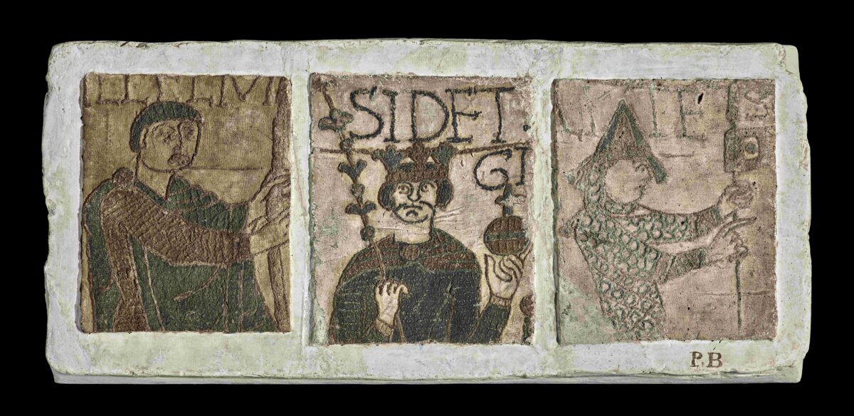 “The Stothard Cast” features three plaster casts of the Bayeux Tapestry. It will tour UK venues in the British Museum’s exhibition “Bayeux Around Britain: Casting a Masterpiece.” (Copyright The Trustees of the British Museum)