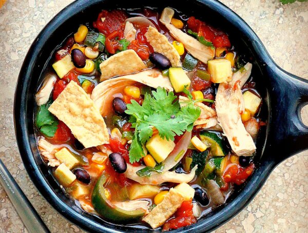 A Leftover Tortilla Soup