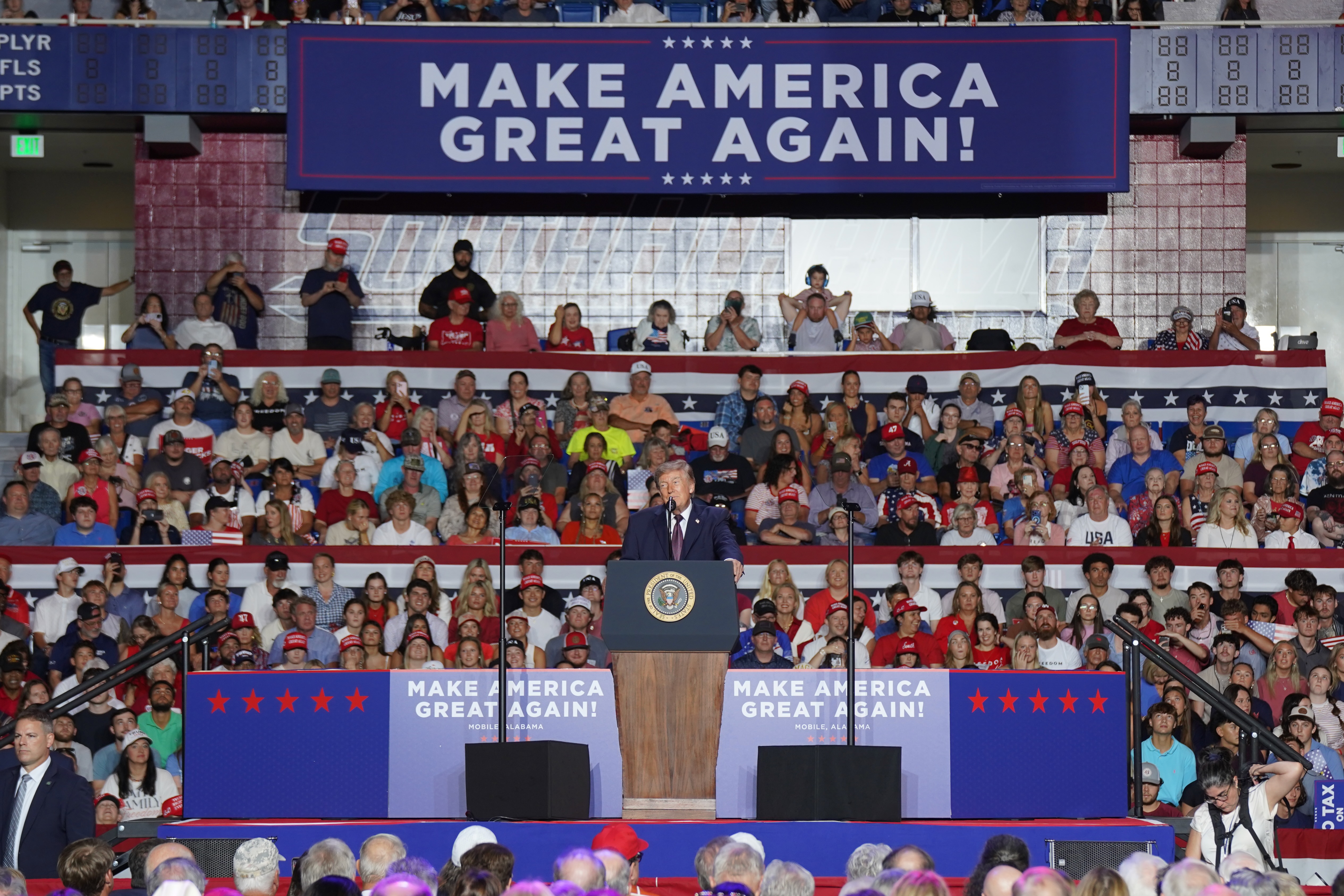 Trump rally Mobile AL 2026