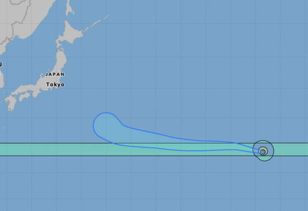 Hurricane Nolo Becomes a Typhoon Upon Entering Western Pacific