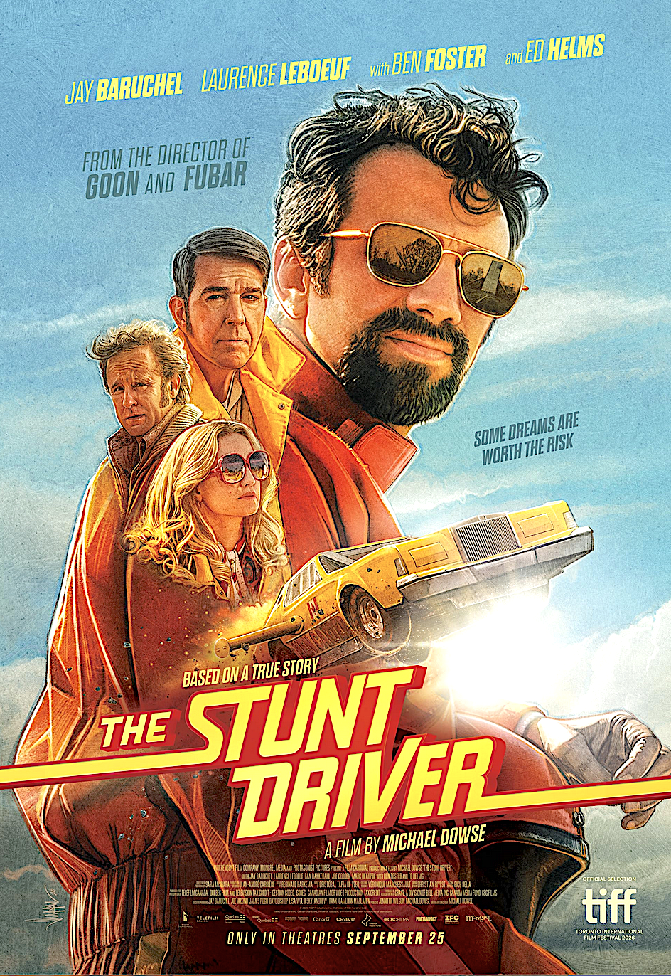 Promotional poster for "The Stunt Driver." (Cardinal Films/Mongrel Media)