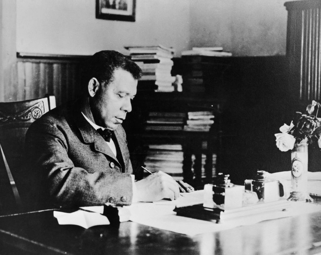 Booker T. Washington at His Desk
