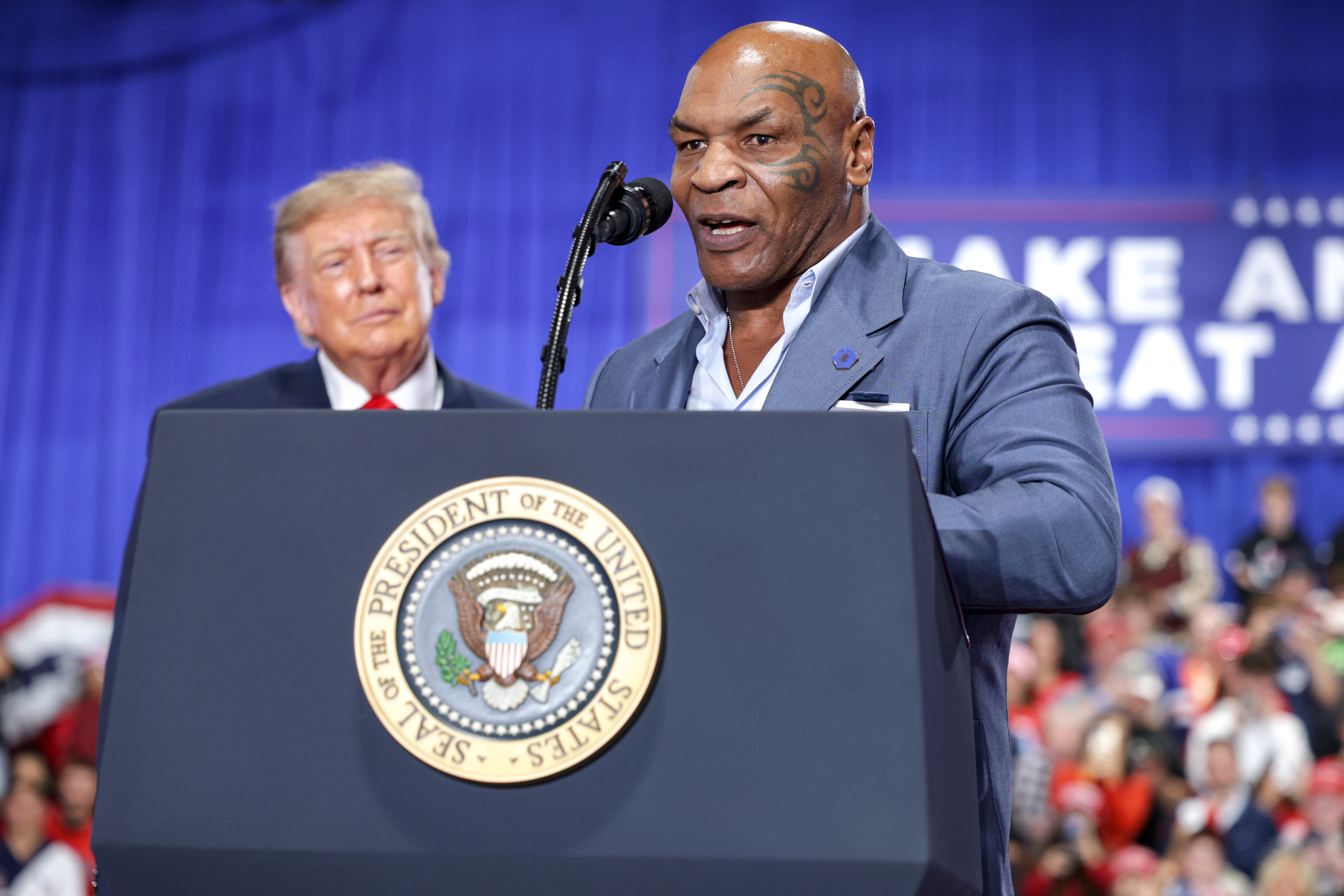 President Trump Holds Midterm Rally In Syracuse, NY