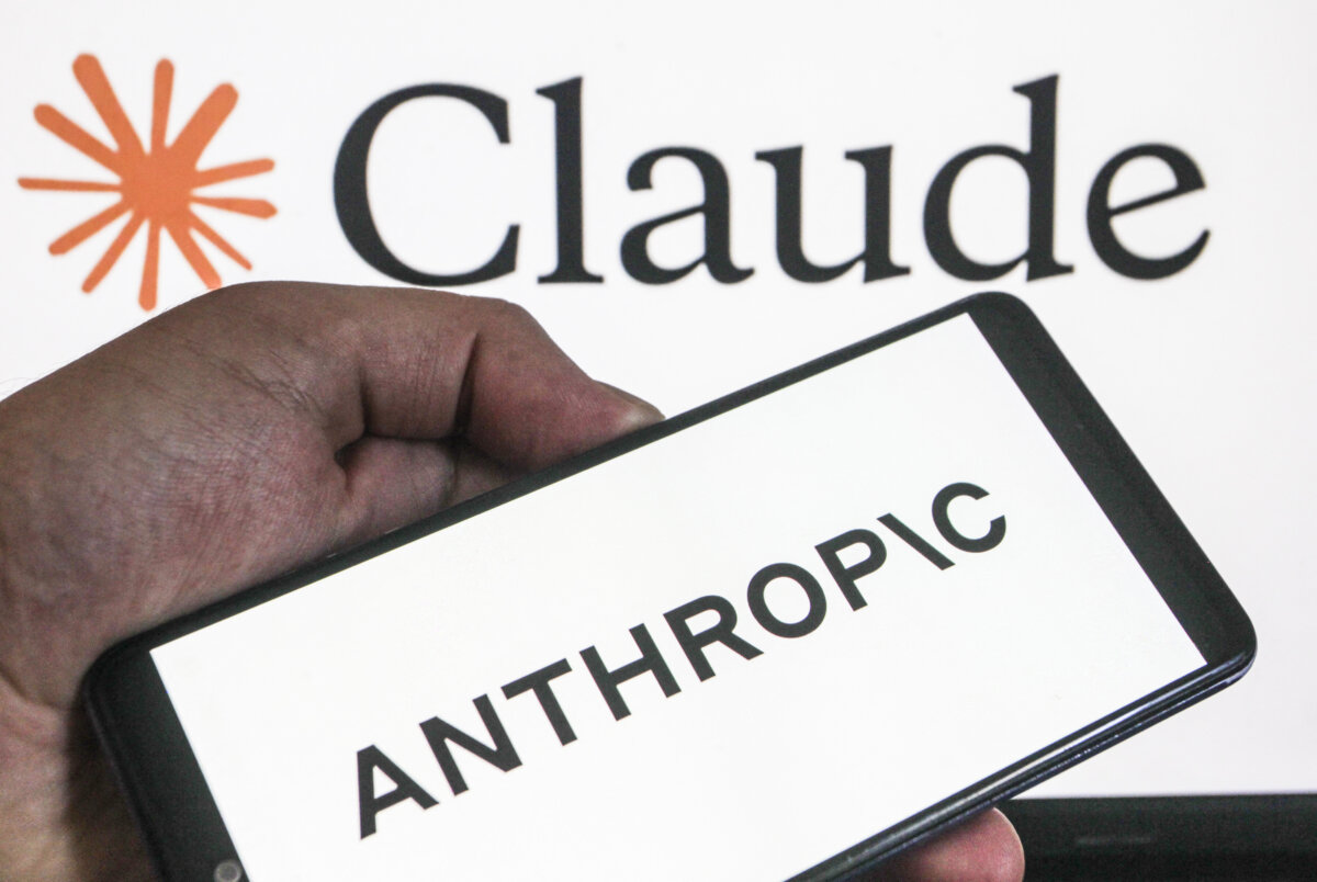 The logos of artificial intelligence company Anthropic and its Claude AI assistant. (Imen Ben Youssef/Hans Lucas/AFP via Getty Images)