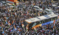 Day in Photos: Protest in India, Columbus Day Parade, and Stolen Paintings Recovered