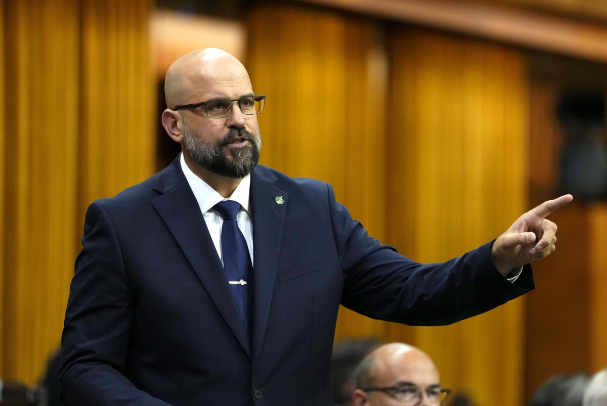 Conservative MP Ned Kuruc rises during question period in the House of Commons on Parliament Hill in Ottawa on Oct. 7, 2026. (The Canadian Press/Justin Tang)