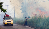 Day in Photos: Fire in Indonesia, Protests in Italy and France, and Elections in Israel