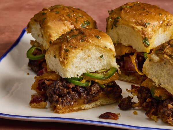 These Cowboy Beef Sliders Bring BBQ Beef and Bacon to the Party