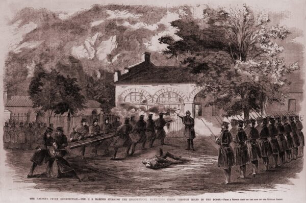John,Brown's,Insurrection.,While,Under,Fire,From,Brown's,Insurgents,,U.s.