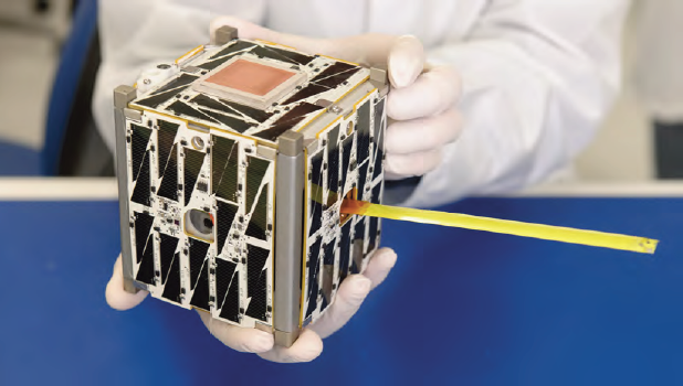 NASA's prototype PhoneSat 2.5 nanosatellite contains nothing but a standard smartphone. The innovation would make satellite technology ever more accessible. (Dominic Hart/NASA Ames Research Center)