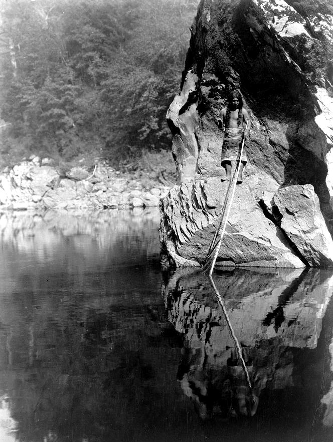 Quiet waters--Yurok, c1923. (Edward S. Curtis/Library of Congress)