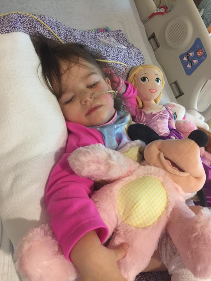 Eden Carlson after being released from hospital. (Courtesy of the Carlson family)