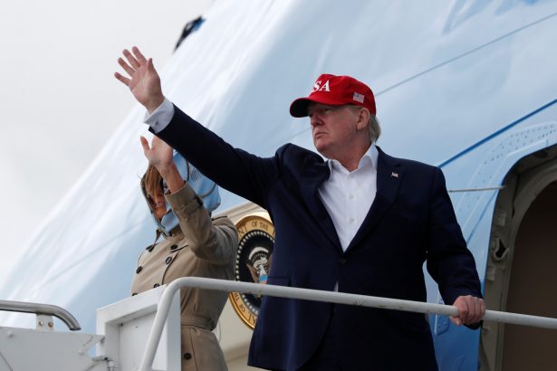 President Donald Trump and first lady Melania
