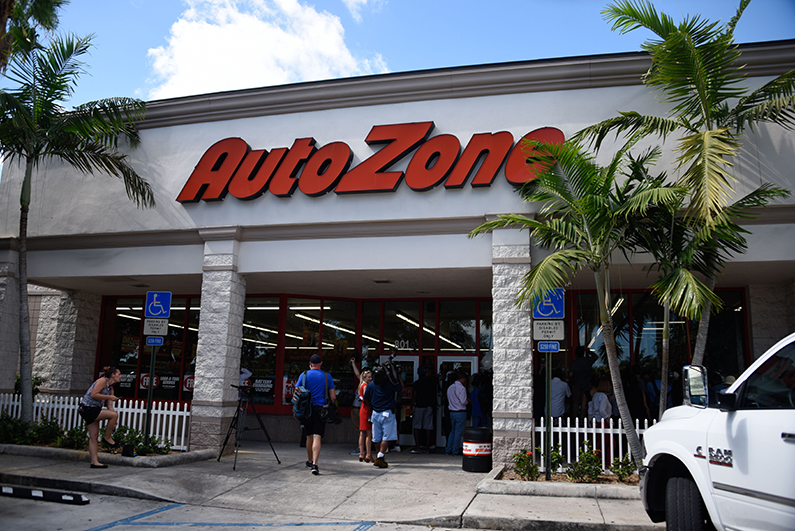 The AutoZone store where Cesar Sayoc was arrested