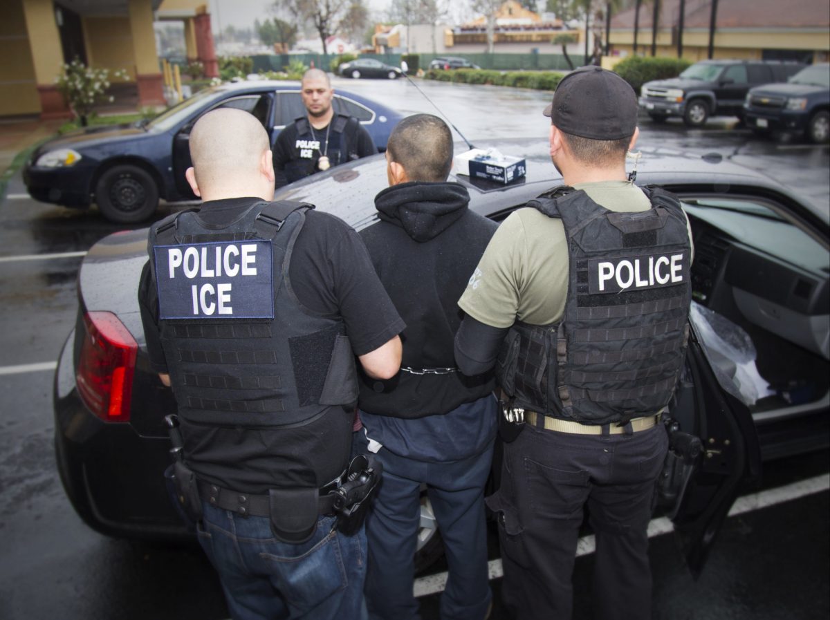 Illegal immigrants are arrested by ICE
