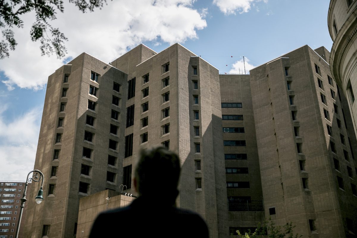 FILE PHOTO: An exterior view of the Metropolitan Correctional Center jail where financier Jeffrey Epstein, who was found dead in the Manhattan borough of New York City, New York