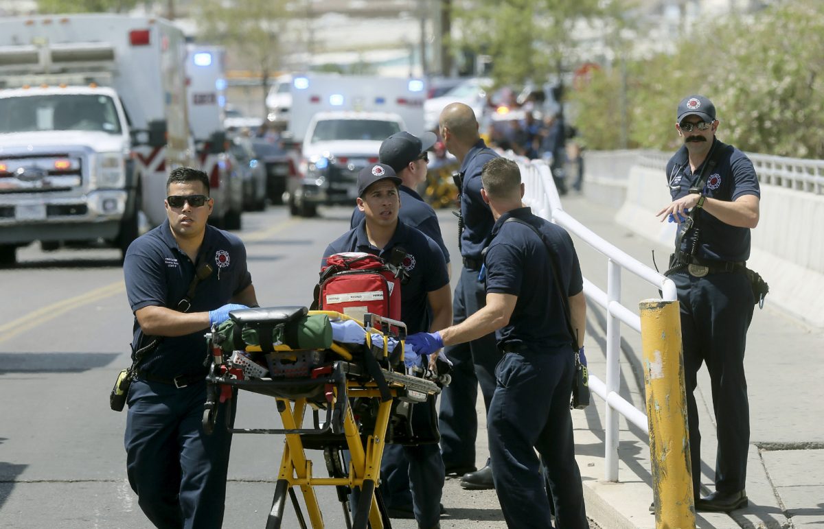El Paso Fire Medical personnel arrive