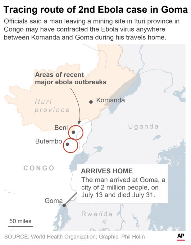 the last known stops of the man who contracted Ebola