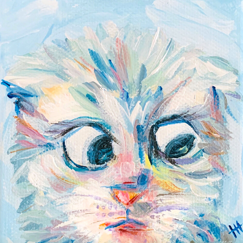 I am not a cat! - Mini Acrylic Painting